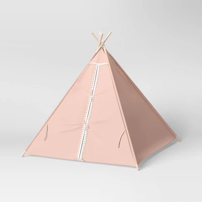 Pom Pom Kids' Tent Pink - Pillowfort™ 3 Pom Pom Kids' Tent Pink - Pillowfort™ - Image 3