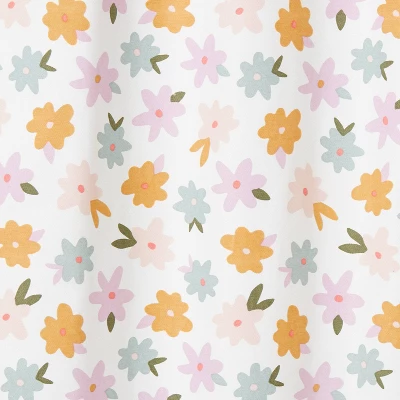 42"W X 84"L All Over Kids' Blackout Window Curtain Panel Floral Print - Pillowfort™ 2 42"W X 84"L All Over Kids' Blackout Window Curtain Panel Floral Print - Pillowfort™ - Image 2