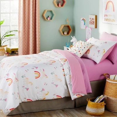 Kids' Duvet Unicorn Cover - Pillowfort™ 1 Kids' Duvet Unicorn Cover - Pillowfort™