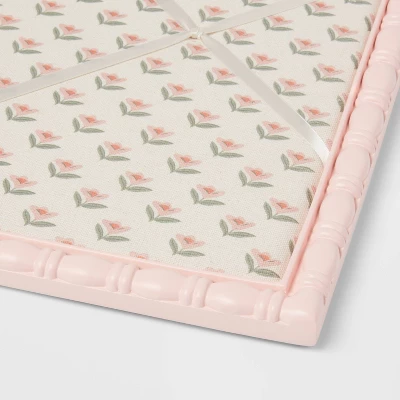 Pink Framed Fabric Kids' Photo Memo Board - Pillowfort™ 2 Pink Framed Fabric Kids' Photo Memo Board - Pillowfort™ - Image 2