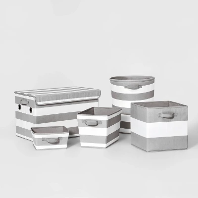 Canvas Striped Kids' Bin - Pillowfort™ 3 Canvas Striped Kids' Bin - Pillowfort™ - Image 3